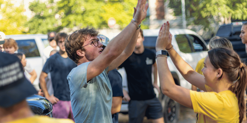 Students at SEC Food Fight event.