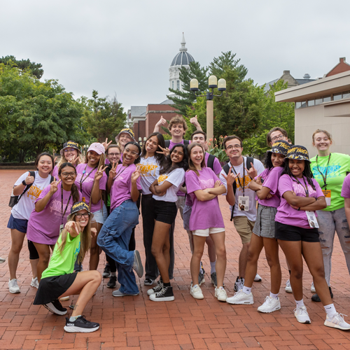 Welcome Week Leaders on campus.