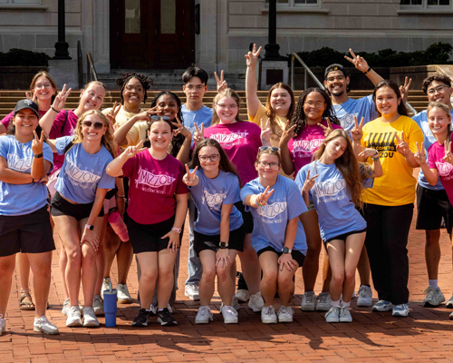 Welcome Week Leaders at event.