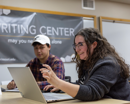 Students at Student Success Center.