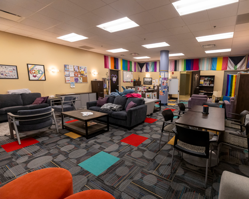 LGBTQ Resource Center lounge.
