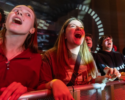 Students at Mizzou-a-Palooza.