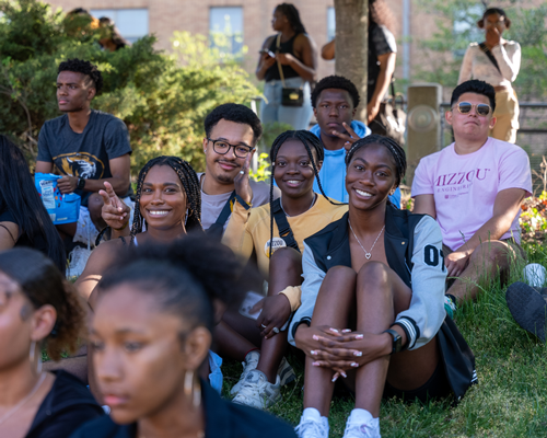 Students at NPHC Yard Show.